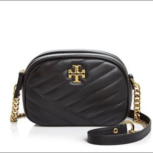 TORY BURCH Kira Chevron Camera Bag Black